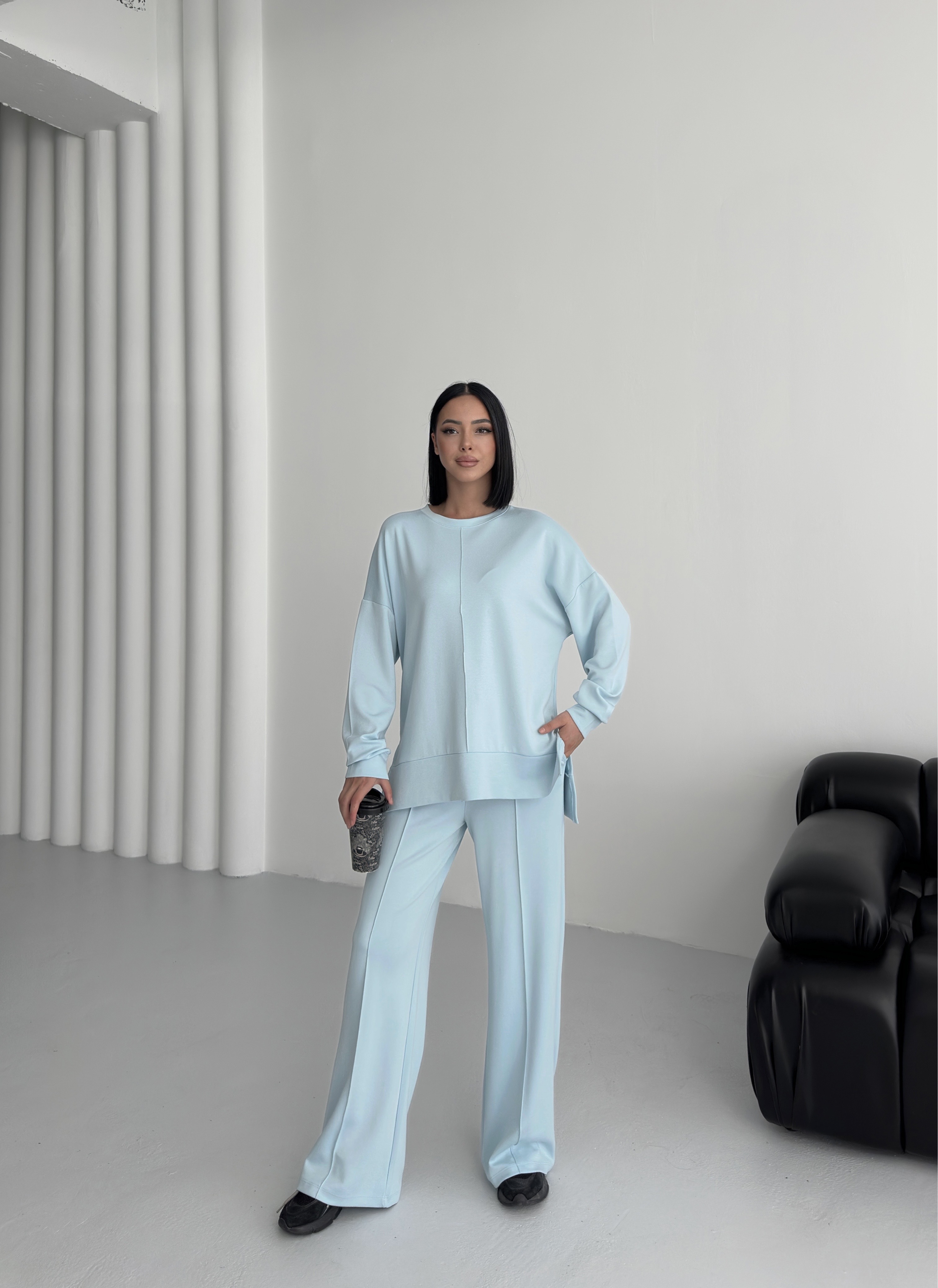 Mavi Ultra Premium Soft Touch Biyeli Basic Takım ek resim