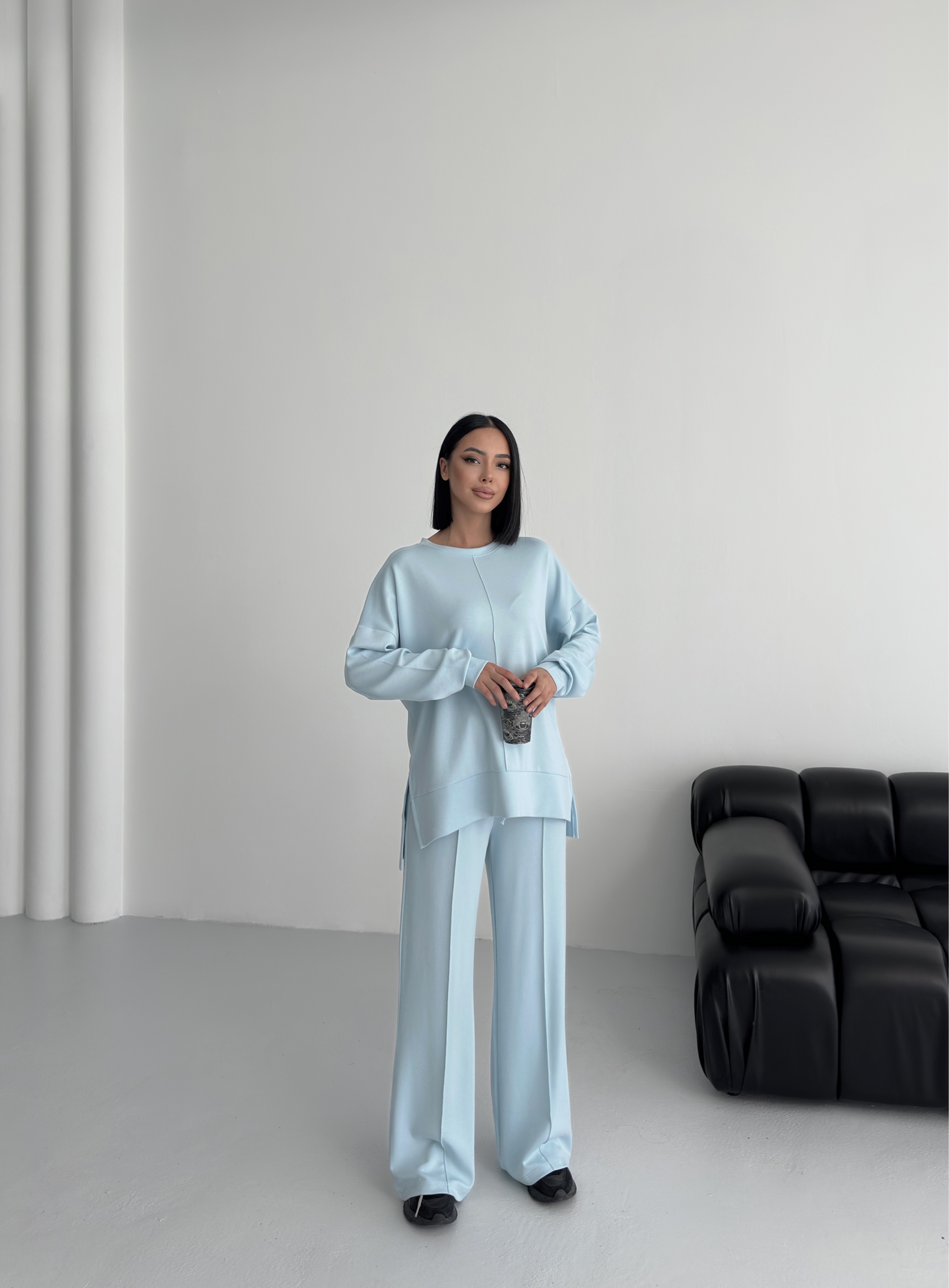 Mavi Ultra Premium Soft Touch Biyeli Basic Takım ek resim