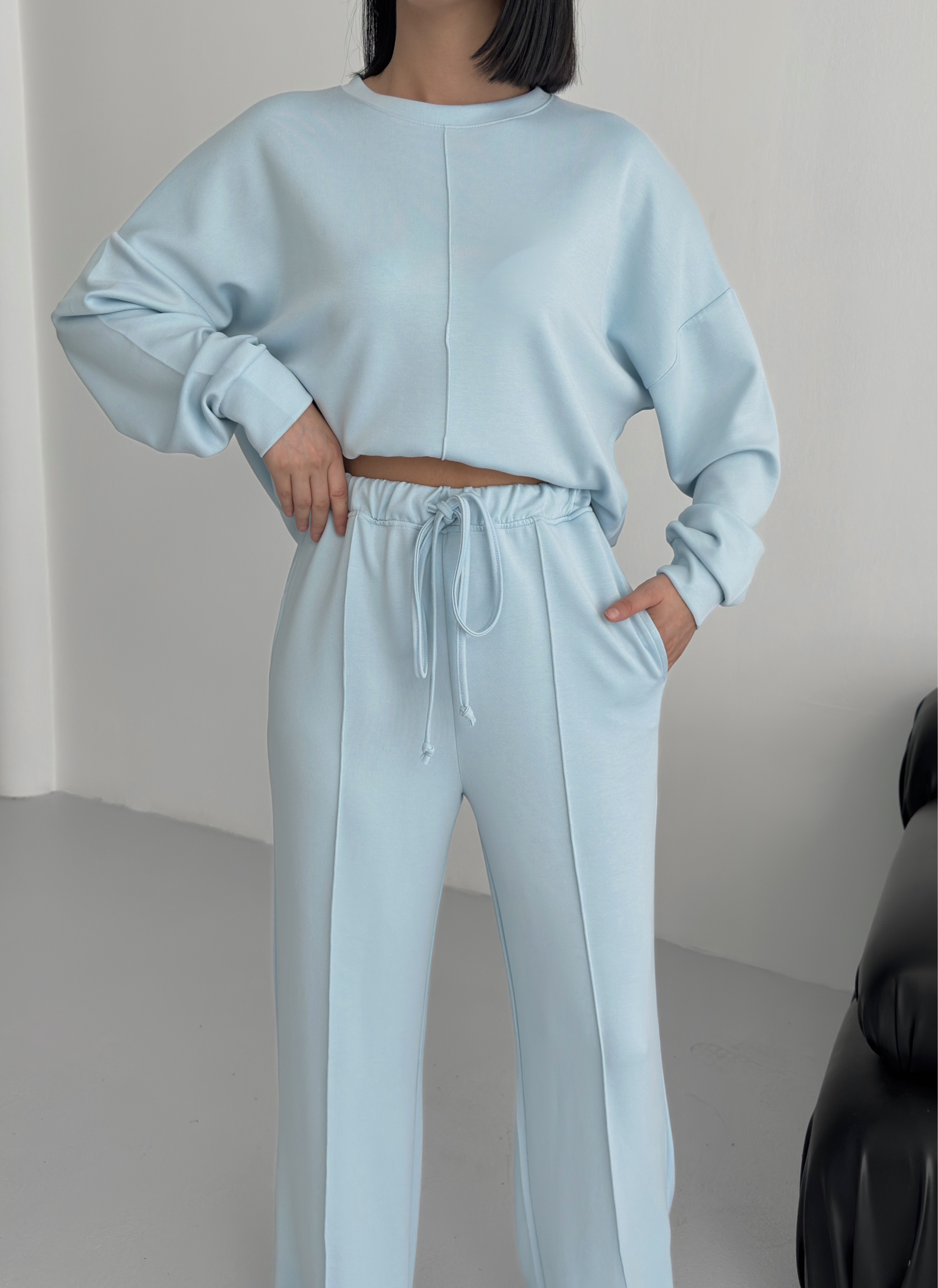 Mavi Ultra Premium Soft Touch Biyeli Basic Takım ek resim